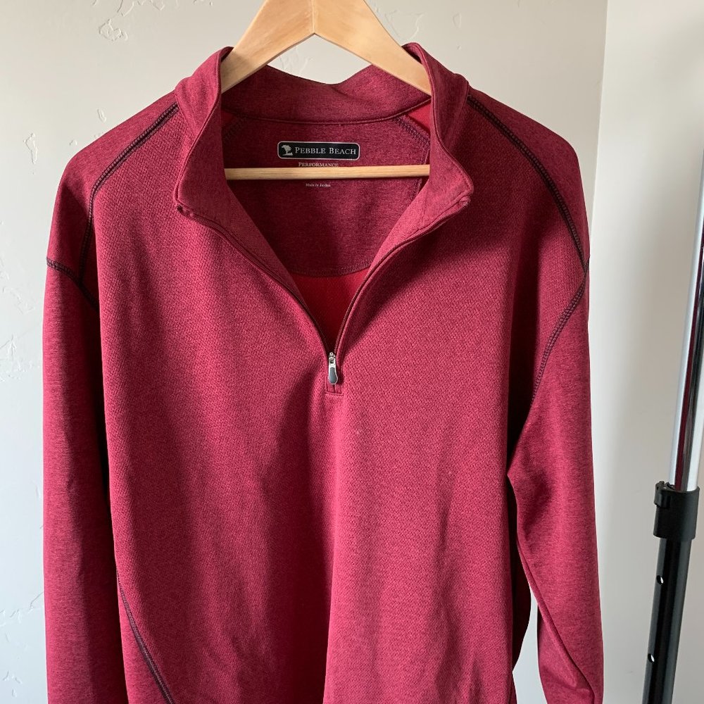 Pebble Beach 1/4 Zip Golf Sweater